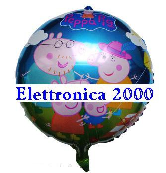 PALLONCINO FOIL FAMIGLIA PEPPE PIG 48Cm codice 0002123